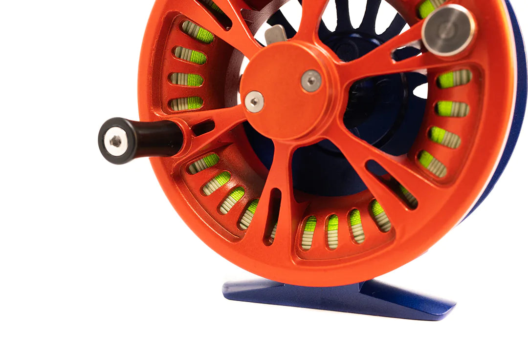 Peacock Pre-Loaded Large Arbor Fly Fishing Reel & Spare Spool Handle